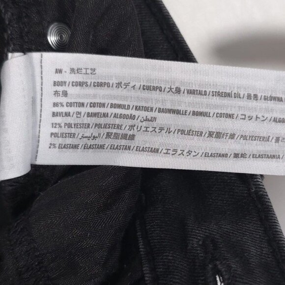 Abercrombie & Fitch Men’s Skinny Advanced Stretch Jeans Distressed Black 29x30 - Picture 13 of 14